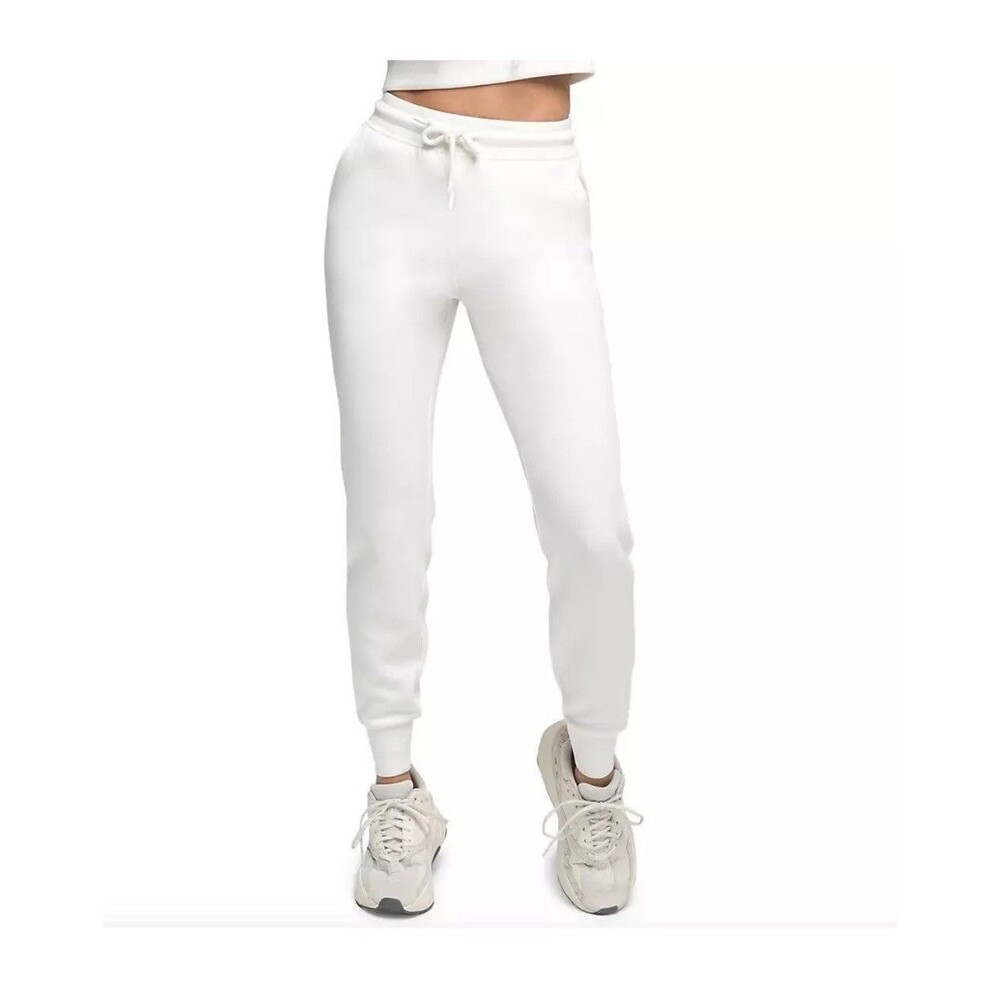 Good American Scuba Jogger Sweatpants In Ivory Size 2 cozy pull on soft